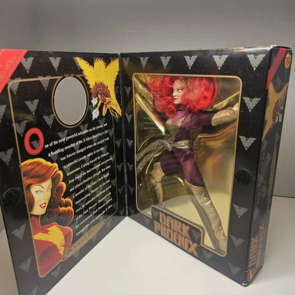 Marvel Dark Phoenix Famous Cover Series 8 Inch Toy Biz Figure Open Boxed - Picture 8 of 9